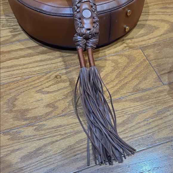 Altuzarra Ghianda Brown Bullrope Large Leather Hobo Shoulder Bag - Picture 11 of 12